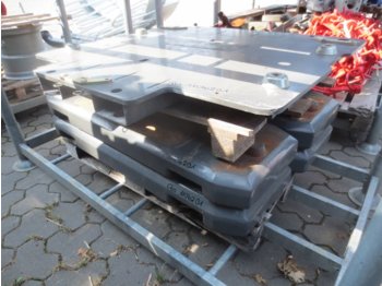 CLAAS 4x 400kg Xerion Gewichte mit Grundplatte - Противтежа
