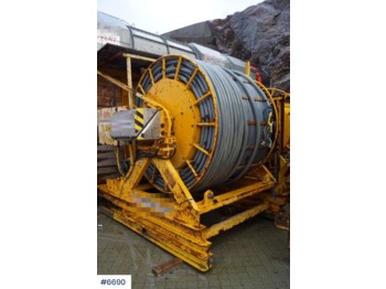 Градежна опрема 1000v Cable winch / drum. Electric cable in / out: слика 1