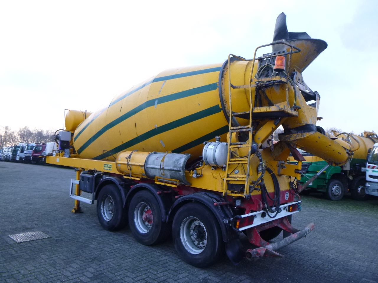 Полуприколка миксер за бетон De Buf Concrete mixer trailer BM12-39-3 12 m3: слика 3