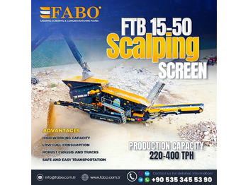 Нов Мобилна дробилка FABO FTB-1550 MOBILE SCALPING SCREEN | AVAILABLE IN STOCK: слика 1