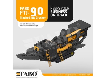 Мобилна дробилка FABO FTJ-90 Tracked Jaw Crusher: слика 1