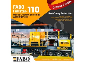 Нов Мобилна дробилка FABO FULLSTAR 110Crushing, Washing And Screening  Plant [ Copy ]: слика 1
