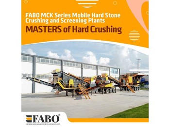 Нов Мобилна дробилка FABO MCK-110 MOBILE CRUSHING & SCREENING PLANT | JAW+SECONDARY: слика 1