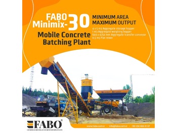 Нов Бетонска база FABO MINIMIX 30 M3/H MOBILE CONCRETE PLANT EASY TRANSPORT: слика 1