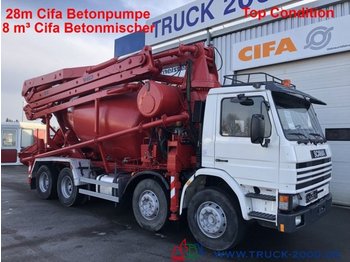 Scania 113G360 28m CiFa Pumpe 8m³ Mischer Top Condition - Камион со бетонска пумпа