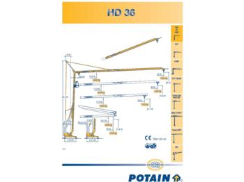 Potain HD 36 - Кулски кран