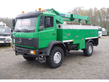 Камион со подигачка кошница Mercedes 1317AK 4x4 Falck Schmidt manlift 13 m: слика 1