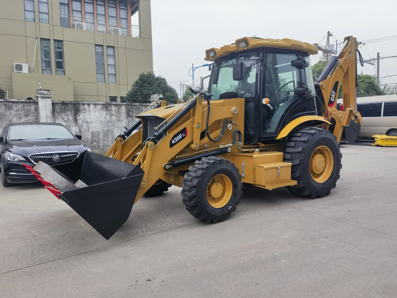 Ровокопач good condition caterpillar 420F backhoe loader Used backhoe loader CAT 420F for sale: слика 6
