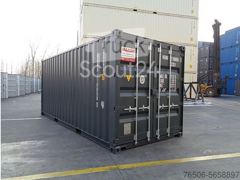 20FT Seecontainer RAL7016 Anthrazitgrau neuwertig - Товарен контејнер: слика 1