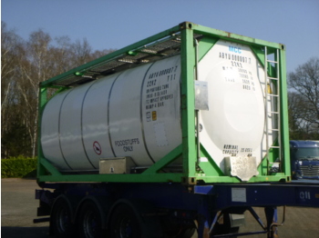 Цистерна контејнер, Полуприколка Danteco Food tank container inox 20 ft / 25 m3 / 1 comp: слика 2