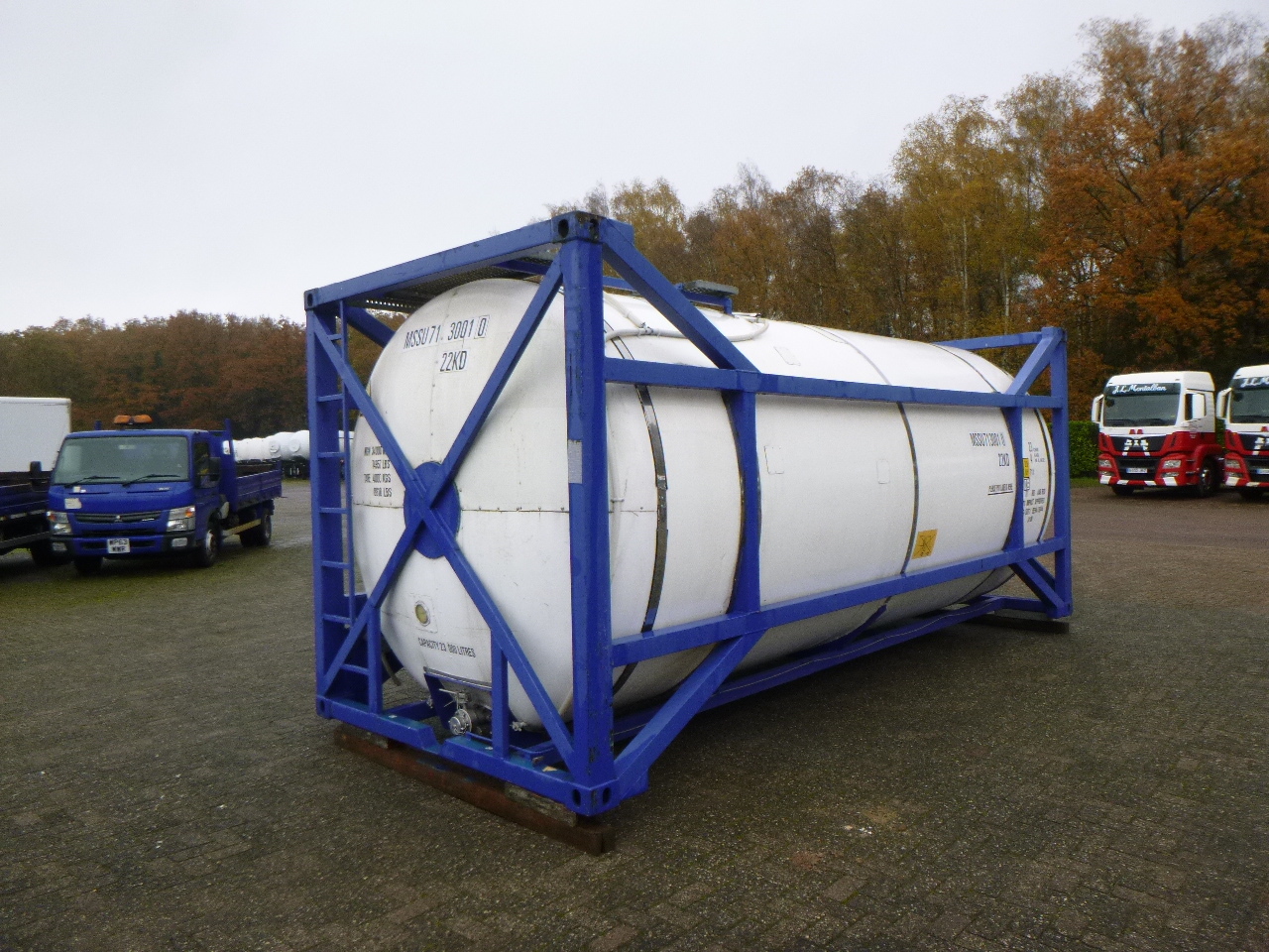 Цистерна контејнер, Полуприколка M Engineering Chemical tank container inox 20 ft / 23 m3 / 1 comp: слика 4