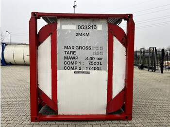 Резервоар за складирање за транспорт на хемикалии Van Hool 20FT, 24.900L, 2 comp.(7.500L + / 17.400L), UN PORTABLE T11, L4BN: слика 5