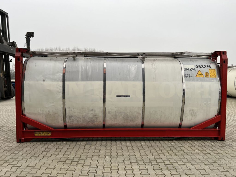 Резервоар за складирање за транспорт на хемикалии Van Hool 20FT, 24.900L, 2 comp.(7.500L + / 17.400L), UN PORTABLE T11, L4BN: слика 3