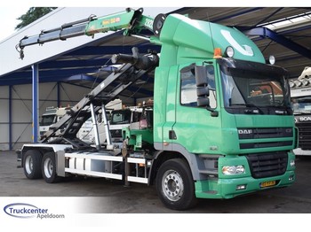 Камион со кабелски систем, Камион со кран DAF CF 85.380 Manuel, HMF 2820 K3, NCH, Euro 3, 6x2, Truckcenter Apeldoorn: слика 1