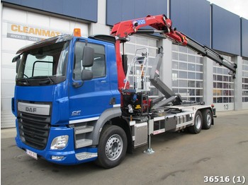Камион со кука за подигање DAF FAN CF 410 6x2 Euro 6 HMF 21 ton/meter laadkraan: слика 1
