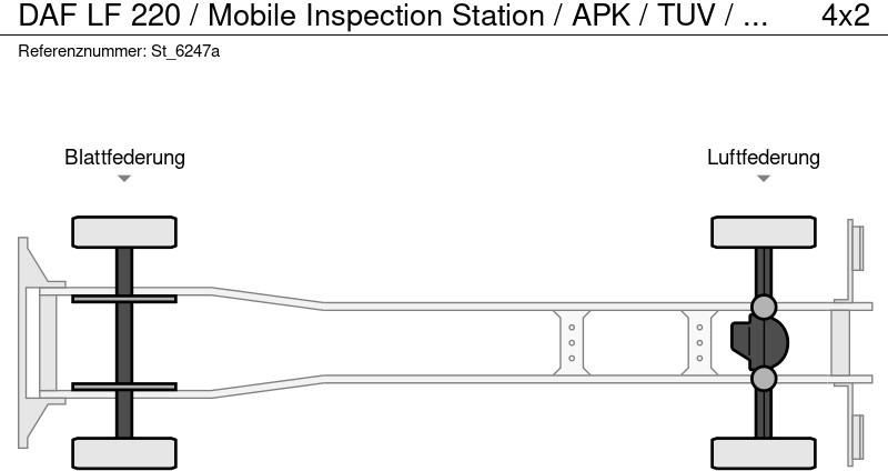 Лизинг на DAF LF 220 / Mobile Inspection Station / APK / TUV / MOT / BRAKE TEST DAF LF 220 / Mobile Inspection Station / APK / TUV / MOT / BRAKE TEST: слика 18