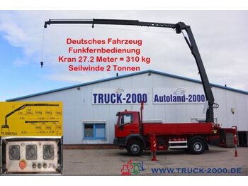 Камион со кран Iveco 190EH30 Dachdecker Montagekran 27.2 m+ Seilwinde: слика 1