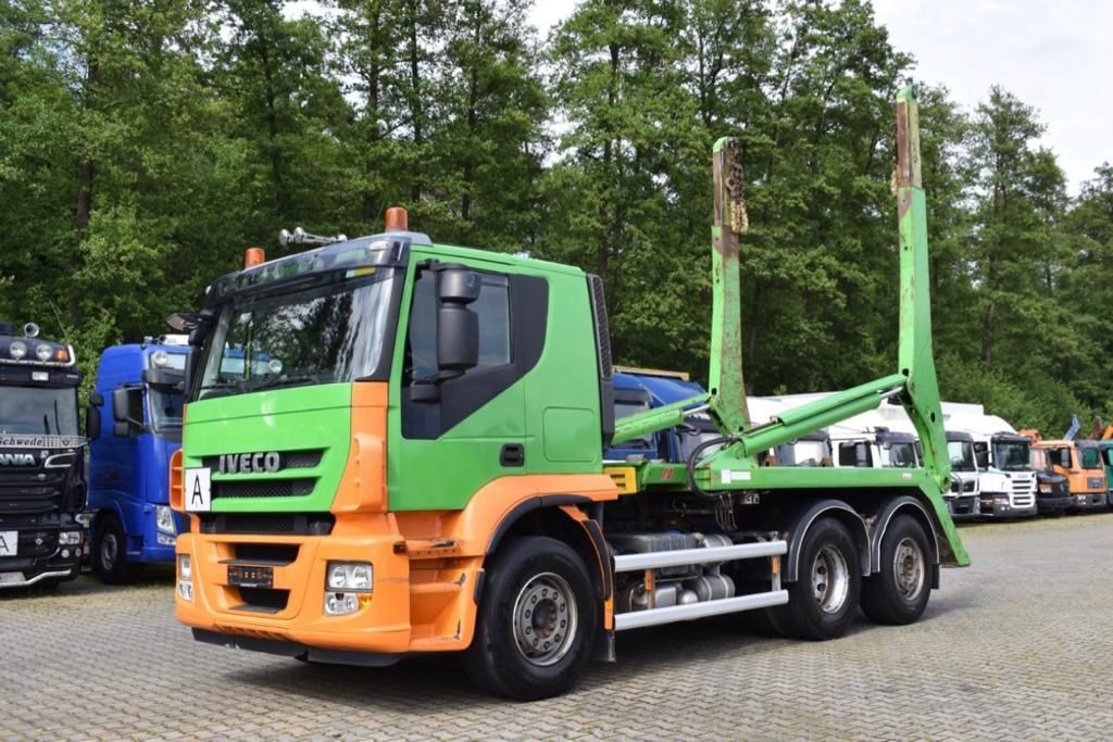 Камион за подигање контејнери Iveco Stralis 420/Multilift SLT-190/6x2,Lenk,Klima,E5: слика 4