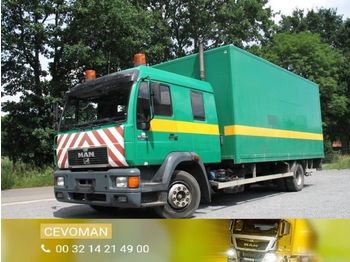Камион сандучар MAN 15.264 doka bakwagen met laadklep: слика 1