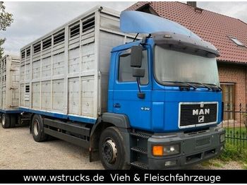 Камион за добиток MAN 19.343 mit Lafaro Doppelstock wenig Kilometer: слика 1
