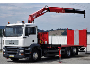 Автотранспортен камион MAN TGA 26.360 Autotransporter + Kran  *6x4!: слика 1