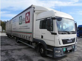 Камион со церада MAN TGL 12.250 EURO6 + Anhanger tandem: слика 1