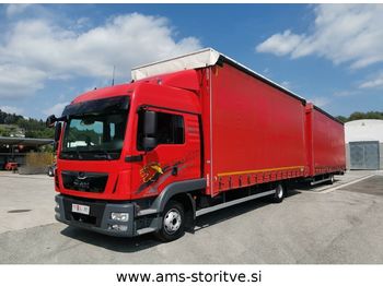 Камион со церада MAN TGM 12.250 4X2 BL Euro 6 + ANH: слика 1