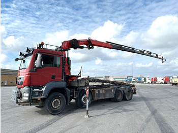 Камион со кран, Камион со кабелски систем MAN TGS 35.440 8x4 / Fassi F245A  Crane Year 2017: слика 1