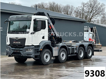 Камион со кука за подигање MAN TGS 35.470 8x4 HYVA-Abrollkipper, HIAB Ladekran: слика 1