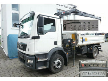 Кипер, Камион со кран MAN TG-M 15.250 BL 2-Achs Kipper Kran Hiab 088 B-2: слика 1