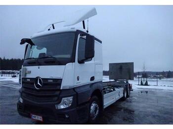 Транспортер на контејнер/ Камион со променливо тело Mercedes-Benz ACTROS 2551L 6x2 Piako tasonostolaite+pl-nostin+Lä: слика 1