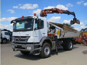 Кипер, Камион со кран Mercedes-Benz Axor 1833 K  2-Achs Kipper Kran nur 148Tkm+ Grei: слика 1