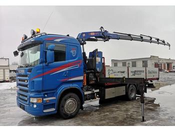 Камион со платформа, Камион со кран Scania R500LB6X2*4HHA combi+crane PM22SP-7: слика 1