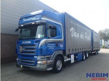 Камион со церада Scania R500 V8 Euro 5 Retarder + Trailer: слика 1