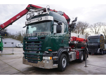 Камион за дрва, Камион со кран Scania R560 V8 HighLine BL 6x4 *Retarder/Penz-15Z-9.50: слика 2