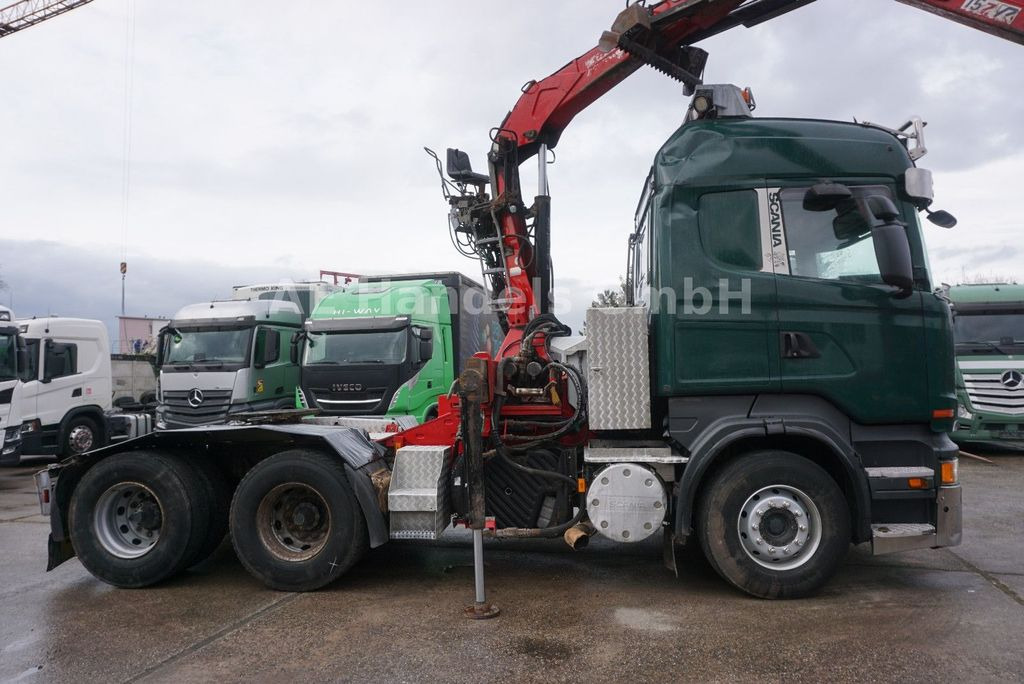 Камион за дрва, Камион со кран Scania R560 V8 HighLine BL 6x4 *Retarder/Penz-15Z-9.50: слика 8
