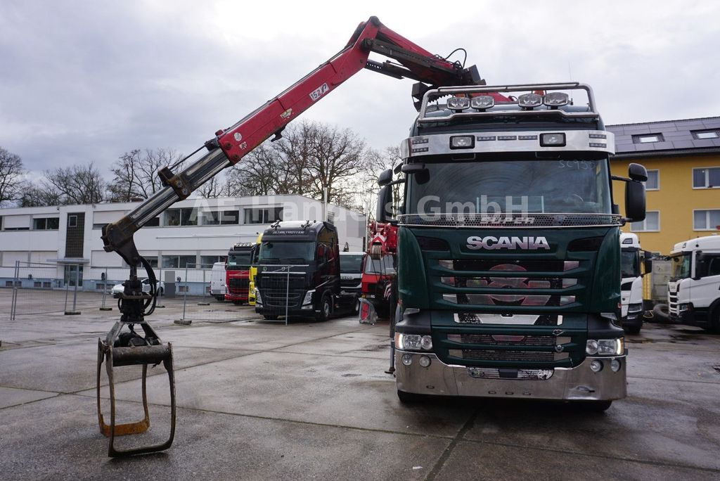 Камион за дрва, Камион со кран Scania R560 V8 HighLine BL 6x4 *Retarder/Penz-15Z-9.50: слика 11