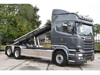 Камион со кабелски систем Scania R580 HL V8 4x2 - NCH - RETARDER - EURO 6 - 369 TKM - HYDRAULIC SYSTEM - GOOD CONDITION -: слика 1