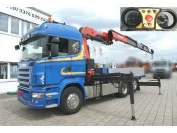 Камион со платформа Scania R 500 L 6x2 Pritsche Kran Schalter,V8 Motor ,Eff: слика 1