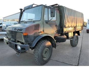 Камион со церада, Комунално/ Специјално возило UNIMOG U 1300 L 435 4X4 2t Werkstatt-Einrichtung PRITSC: слика 1