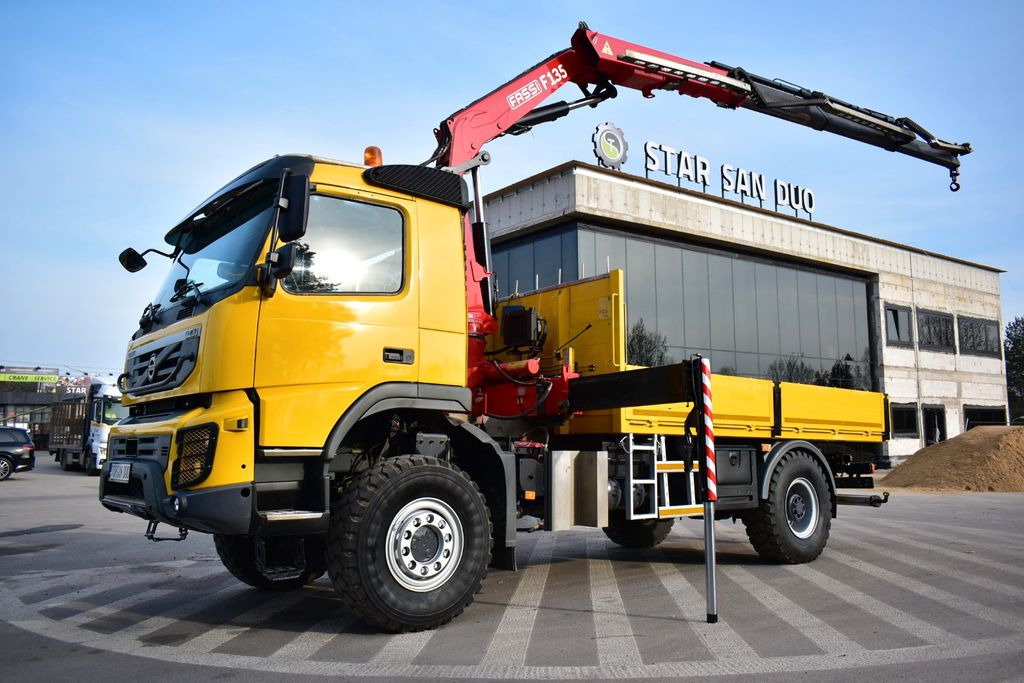 Камион со кран, Камион со платформа Volvo FMX 340 4x4 FASSI F135 Crane Kran Euro 5: слика 11