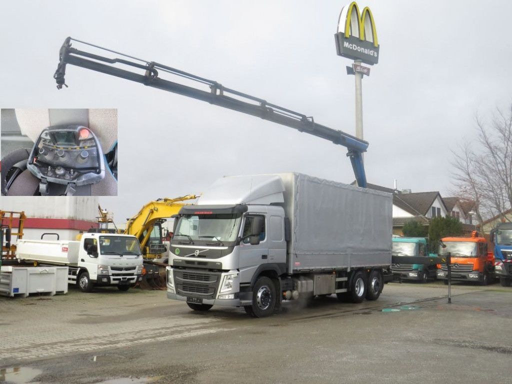 Камион со церада, Камион со кран Volvo FM 450: слика 3