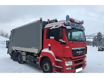MAN TGS 26.400 6x2 1 kammer renovasjonsbil  - Камион за ѓубре