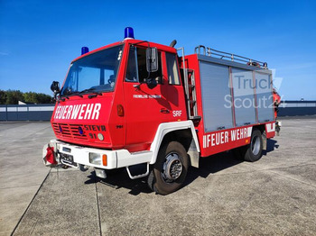  - STEYR 791 4x4 Feuerwehr Kran, Seilwinde & Lichtmast - Противпожарен камион