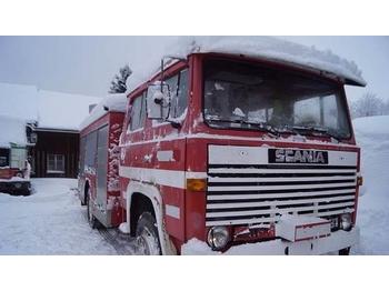 Scania 81 Brannbil EU-godkjent (motorredskap) SE VIDEO  - Противпожарен камион