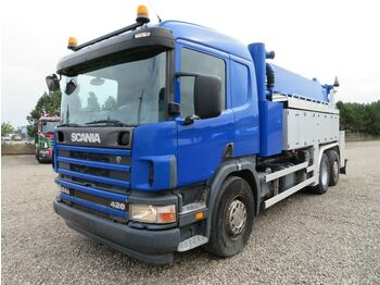 Вакуумски камион Scania 124/420HPI 6x2*4 Hvidtved Kombi Spuler 12.000 l.: слика 1