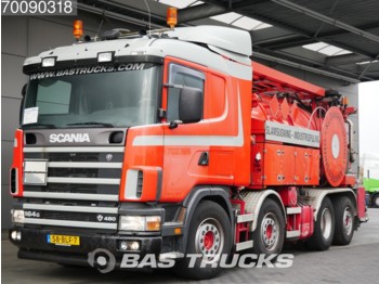 Scania 164G 480 8X2 V8 Manual Lift+Lenkachse 3-Pedals ADR Euro 3 - Вакуумски камион