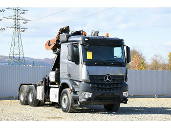 Шумска приколка, Камион со кран Mercedes-Benz AROCS 2851 SZM + KRAN HOLZ/SCHROTT * 6x4 !: слика 1