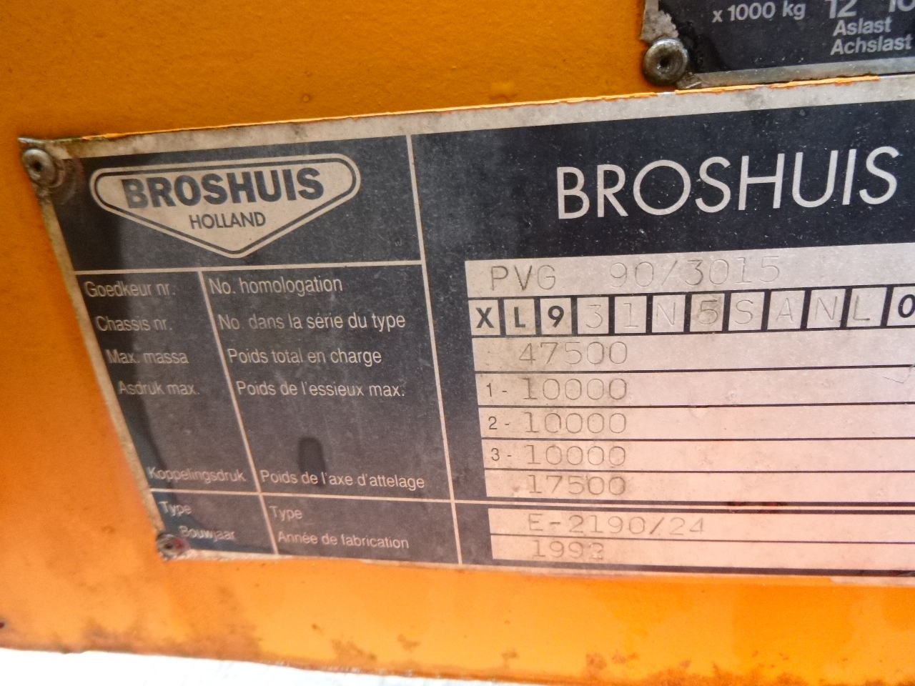 Полуприколка за низок утовар Broshuis 3-axle semi-lowbed trailer E-2190-24 / 47.5 T ext. 15.2m: слика 27