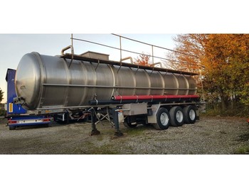 Полуприколка цистерна Burg 25000 L ADR Tanktrailer Inox for Acid, Coated,: слика 1